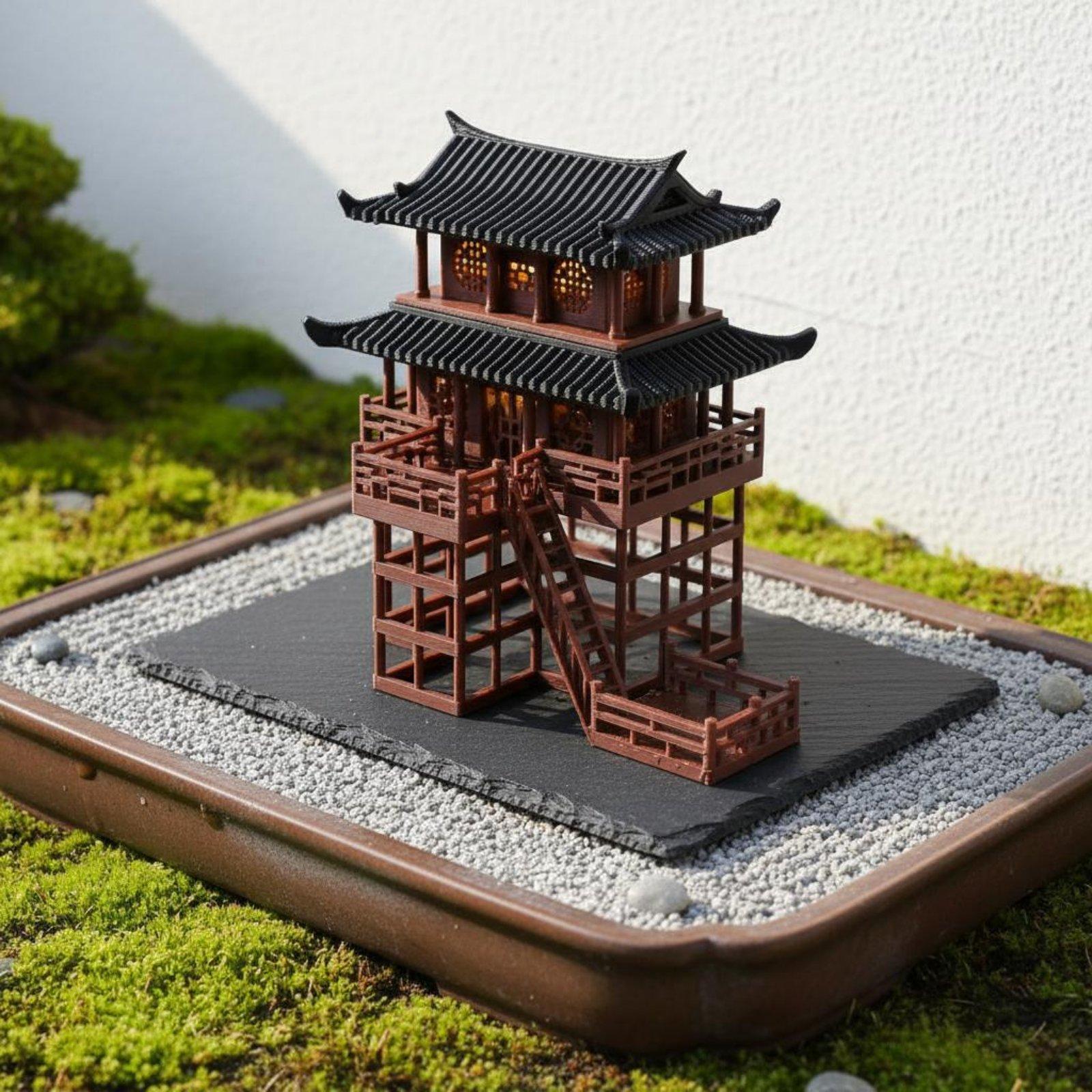 Bonsai Gardener - Plastikowa pagoda bonsai na stół, mini
